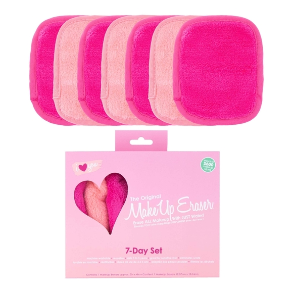 NEW The Original Makeup Eraser I Heart You 7 Day Set Makeup Eraser Gift Set - Picture 2 of 16